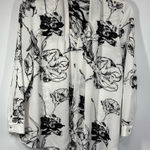 Chico's A16 -  Bloom Sketch Scarf Front Pullover Long Sleeve Blouse Size 0/X Smal Photo 0