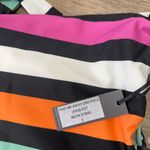 Lovers + Friends SM Take Me Away 1PC Lace UP Neon Striped Swimsuit Photo 8