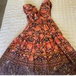 Anthropologie Boho Printed Midi Dress Photo 5