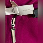 Chico's Chico’s Women’s Wool Ruffle Hem Renee Cardigan Zip Sweater Pockets Magenta Pink Photo 5