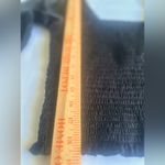Glam NWT Black Women’s Med. Smocked Body Puffy Sleeve Square Neckline Photo 5