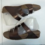 FitFlop  Size 8 Super Jelly Twist Slide Sandals brown Metallic Comfort Support Photo 3