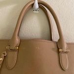 Lauren Ralph Lauren Leather Newbury Tan Tote Bag. Photo 12