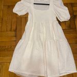 Mango Womens Stuart Puff Sleeve Dress Cheetah Print Ivory Size 4 Photo 4