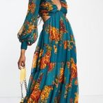 ASOS DESIGN Soft Pleated Bodice Midi Dress With Tiered Skirt And Photo 0