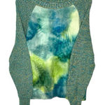 Anthropologie watercolor tie-dye knit sweater Photo 0