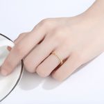 Sterling Silver SIZE 6 18kt Gold Plated 925  Solid Band Photo 5