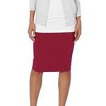 Bozzolo Red stretch pencil skirt Photo 3