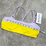 Athleta NWT  Chroma Cross Strap Bikini Top Swimsuit UPF 50+ Yellow Purple Size S Photo 9