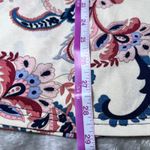 Lildy Tunic Dress Womens Large/XL White Pink Paisley Off The Shoulder Party Boho Photo 9