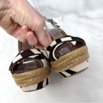 Christian Louboutin Tigresse 120 Zebra Pony Calf Hair Platform Wedge Sandals 36 Photo 4