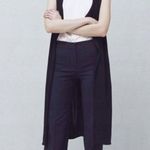 Mango  Navy Suit Pants with Red Stitching Photo 0