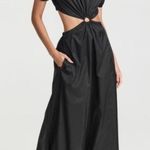 STAUD NEW Calypso cutout midi black Dress Size S Photo 0