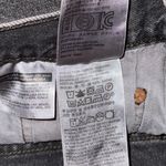 Levi's Levi’s 501 Black Denim Distressed Cutoff Jean Shorts Exposed Button Fly Size 28 Photo 6