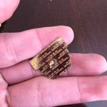 Vintage Parents Enamel Pin Blue Photo 1