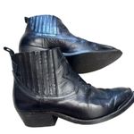 Free People Downeaster Alexa x  black‎ leather western Booties size 37 Photo 8