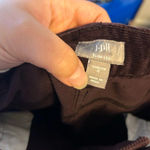 J.JILL DEEP BURGUNDY SLIM CORDUROY PANTS Purple Size 4 Photo 2