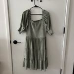 Baltic Born Smocked Velvet Bliss Dress XL Dusty Sage | Feminine Whimsy Coquette Photo 1