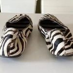 Henri Bendel Sole Ambition Zebra Calf Hair Loafers Black/White Size 8 Photo 4