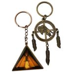 Running Strong for American Indian Youth Keychain Bundle Lot Campfire Feathers Brown Photo 0