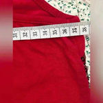 BEBE Women's Sleeveless Glitter Sequin Tank Tops Shimmer Vest Tops Glitter SMALL Red Photo 7