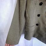 Rena Rowan for Saville Houndstooth Wool Blend Double Breasted Blazer Size 4 Photo 4