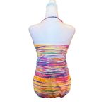 Ralph Lauren LAUREN Summer Tie Dye Twist Swimsuit One Piece Convertible Size 12 Photo 4