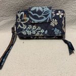 Vera Bradley  Quilted ID Card Wristlet in Java Floral Blue Photo 0