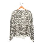 Generation Love  Sage Leopard Animal Asymmetrical Hem Wool Cashmere Sweater Photo 5