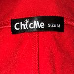 Chic Me  Long Sleeve V Neck Red Jumpsuit Photo 5