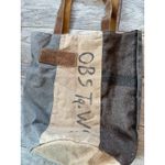 The Barrel Shack The Pascale Tote Duffel Bag Leather Wool Handmade USA NWT Boho Photo 1