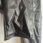 Abercrombie & Fitch Black Vegan Leather 90s Straight Pants Curve Love High Rise Photo 3
