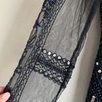 Endless Rose Anthropologie Beaded Navy Dress Photo 4