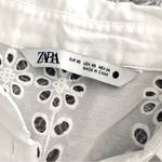 ZARA  Openwork Eyelet White Maxi Shirt Dress Long Sleeve Coverup Size XS Photo 8