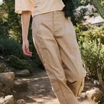 Free People  Movement Mesmerize Me Solid Pants Cargo Khaki Large Hiking Boho Chic Photo 0