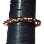 Copper Tone Dainty Stackable Ring Minimalist Basic Sz 8 Unsigned Orange Photo 4