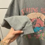 Staying Alive Skeleton Crewneck Sweatshirt Gray Size L Photo 4