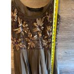 Patrizia Pepe dress short size 42 medium brown beaded party cocktail Italy Photo 6