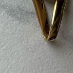 Vintage UTC 925 Sterling Silver CZ Pendant Ribbon Round Cubic Zirconia Sparkly Gold Photo 2