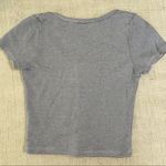 Brandy Melville  Blue & White Striped Tee Photo 3