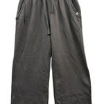 Pact Women's Organic Cotton Grey Cropped Wide Leg Lounge Sweat Lounge Pants XS Photo 0