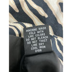 Rafaella Womans XL Tan Black Zebra Striped Button Lined Cropped Blazer Photo 4