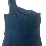 Azazie  One Shoulder Navy Blue Maxi Dress Size XS Photo 9
