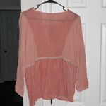 Caslon  Blush Pink Blouse with Lace Trim Photo 2