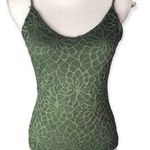 Foschini All Women Olive Green Floral Lace Front Strappy Bodysuit Size 10 Photo 22