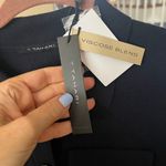 T Tahari  Midnight Blue Button-Up Blazer Photo 5