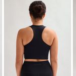 Girlfriend Collective  Black Paloma Racerback Bra Size Small Photo 4