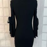 Club Monaco Cut Out Long Sleeve Wool Black Mini Sweater Dress Size XS Photo 4