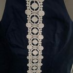 Lilly Pulitzer  Halter top with White Lace Detail Photo 2