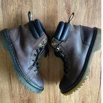 Dr. Martens Women's Faora Brown Leather Lace Up Boots Size 9 Photo 5